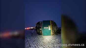 Train with 12 people on board derails west of Portage la Prairie, Man.