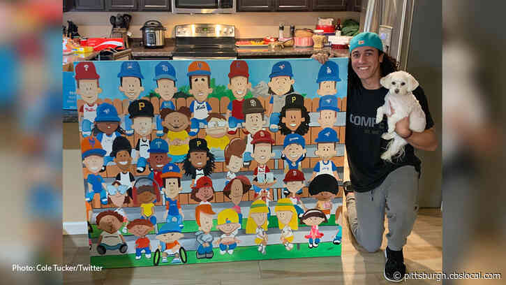 Pittsburgh Artist Creates Backyard Baseball Painting Featuring Pirates Players For Shortstop Cole Tucker