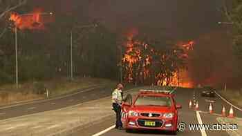 Raging wildfires trap 4,000 at Australian town's waterfront