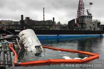 Tank of liquefied fish retrieved after falling into ocean off Vancouver Island