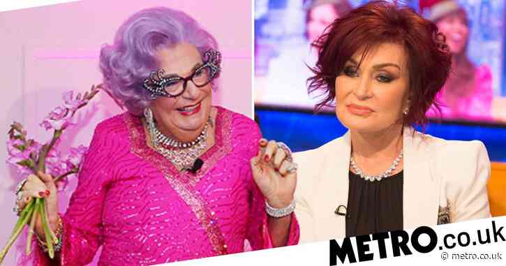 Dame Edna pokes fun at Sharon Osbourne’s cosmetic surgery as she reveals she’s had her vagina ‘tweaked’