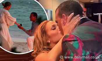 Alex Rodriguez shares footage of proposal to Jennifer Lopez
