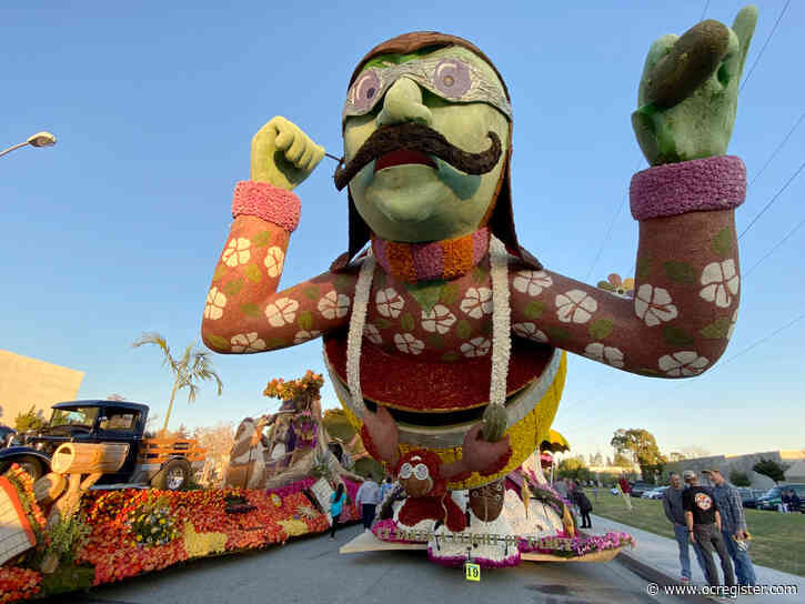 Like a slow – but stunning – Indy 500, Rose Parade 2020 floats inch along on annual trek to Pasadena from Irwindale
