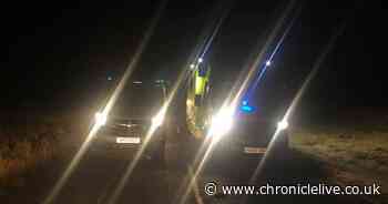 Driver rescued after car flips on Holy Island causeway in early on New Year's Day