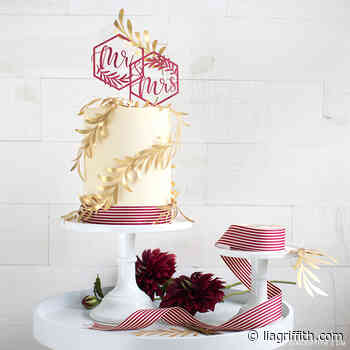 Mr. & Mrs. Papercut Wedding Cake Topper