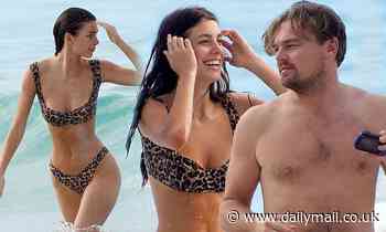 Leo DiCaprio, 45, frolics with bikini clad beauty Camila Morrone, 22, in St Barts