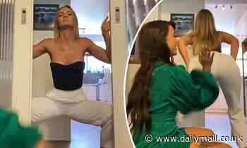 The Bachelor's Chelsie McLeod twerks into 2020 and is spanked by Jessica Brody