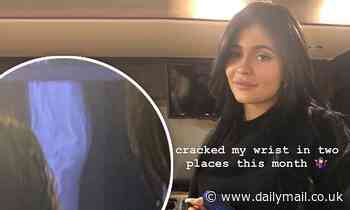 Kylie Jenner reveals she 'cracked' her wrist in two places in November... as she reflects on 2019