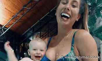 Stacey Solomon shows off her curves in floral bikini