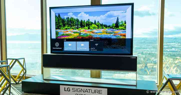 LG’s latest rollable TV descends from the ceiling like a projector screen