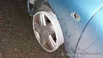 Motorist driving on tyres worn to metal almost six times drink-drive limit