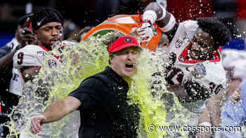 Georgia's Kirby Smart looked mad over Gatorade bath following Sugar Bowl win against Baylor