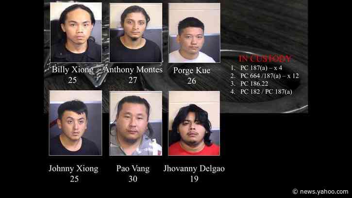 Police arrest six in gang-related November shooting in California