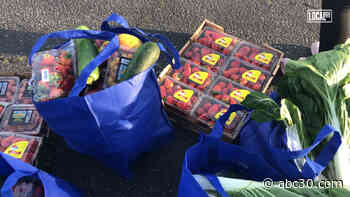 Inglewood Residents Participate in Monthly Produce Giveaway