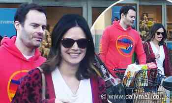 Rachel Bilson and Bill Hader look like one happy couple on trip to the supermarket