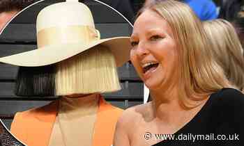Sia makes rare appearance without her trademark wig at Los Angeles Lakers game