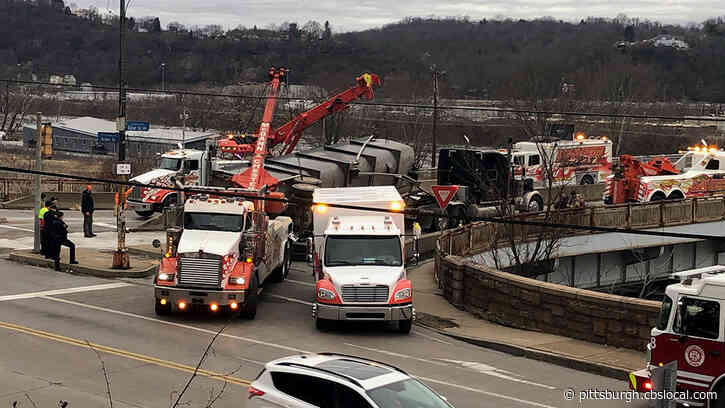 Northbound Route 8 At 62nd Street Bridge Temporarily Shut Down After Tractor Trailer Overturns