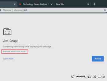 Chrome to show error codes, similar to Windows BSOD screens