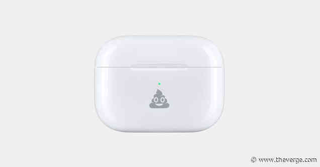 Apple now lets you engrave a poop emoji on your AirPods case