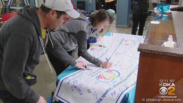 City’s Jewish Community Hopes Special Banners Spread Kindness, Comfort To Areas Impacted By Violence