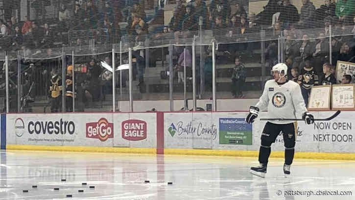 Pittsburgh Penguins Captain Sidney Crosby Practices Again With Team, No Update In Status