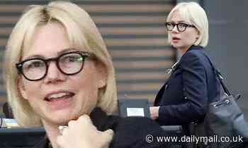 Michelle Williams seen for the first time since her surprise engagement and pregnancy announcement