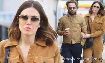 Mandy Moore looks healthy while out with husband Taylor Goldsmith after battling food poisoning