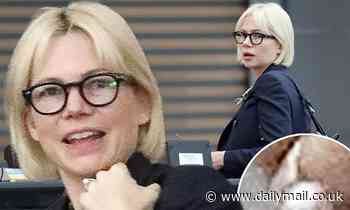 Michelle Williams seen at airport after announcing pregnancy