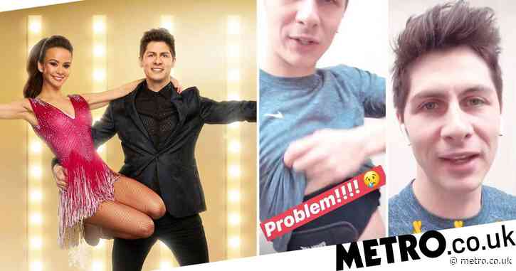 Dancing on Ice star Ben Hanlin ‘at risk’ of leaving show after nasty fall in rehearsals injuring ribs