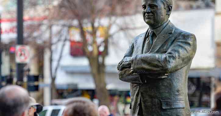 Statue unveiled for Vasilios Priskos, downtown Salt Lake City real estate magnate