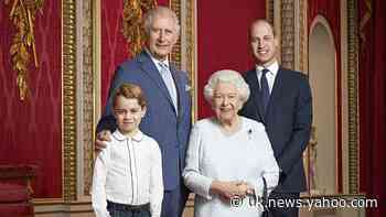 Queen celebrates new decade with portrait alongside heirs