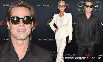 Brad Pitt and Jamie Lee Curtis look sharp at AFI Awards luncheon 