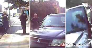 Watch 'truly terrifying' footage of businessman driving at traffic warden for giving him a ticket