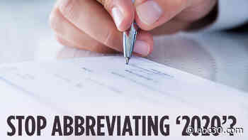 Abbreviating 2020 on legal documents: Does this leave you open to fraud?