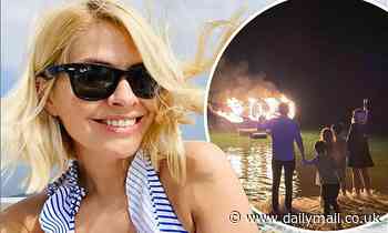 Holly Willoughby shares a carefree holiday snap as she prepares to head home for Dancing on Ice