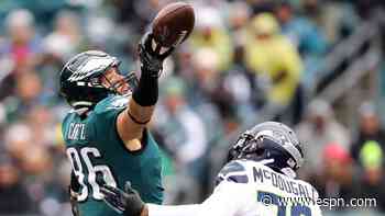 Source: Eagles' Ertz expected to face Seahawks