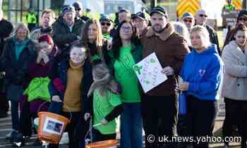 Harry Dunn: protesters at RAF base demand Anne Sacoolas's return