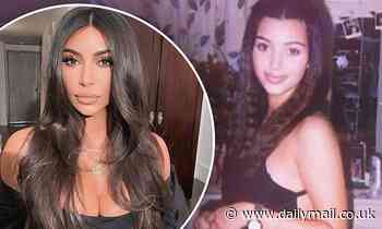 Kim Kardashian posts another throwback photo of herself in her teens with crimped hair