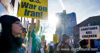 Anti-war protests held in large cities throughout the U.S.