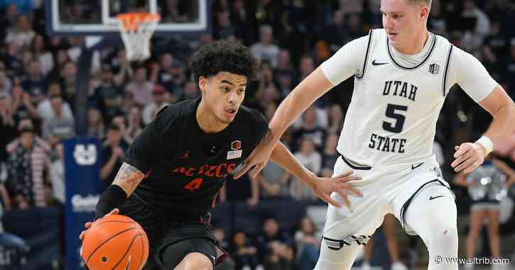 Utah State sees multiple streaks halted despite Neemias Queta’s return to lineup with loss to No. 13 San Diego State