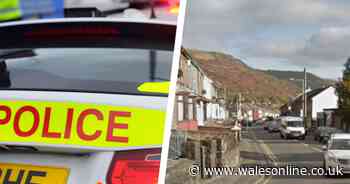 Gas pipe damaged in Treherbert after driver hit parked car and wall then fled the scene
