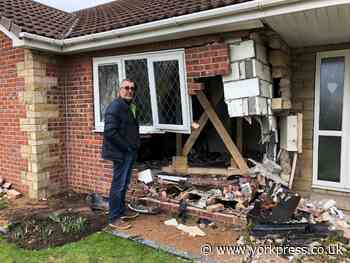 Elderly couple escape injury as Audi ploughs into their home in York