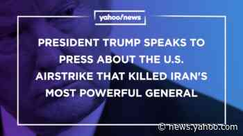 President Trump speaks about airstrike that killed Iranian general