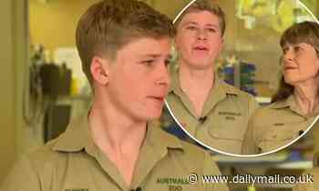 Robert Irwin chokes back tears as he and mother Terri appear on Sunrise to discuss bushfire crisis