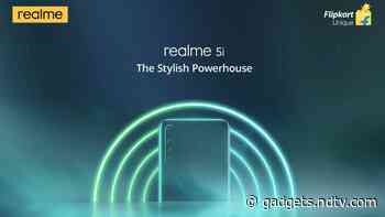 Realme 5i India Launch Set for January 9, Gets Teased on Flipkart