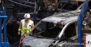 Investigations continue to establish cause of huge Wallsend tyre yard blaze near Metro