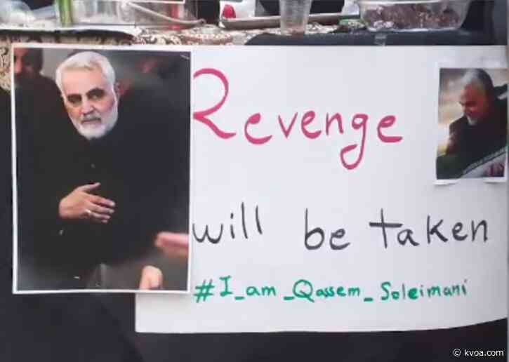 Weeping, Iran supreme leader prays over general slain by US