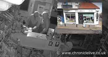 Two men caught on camera following midnight raid on Gosforth shop