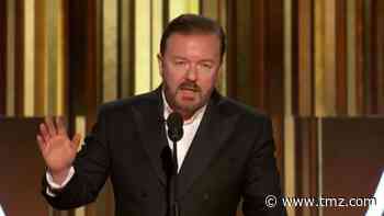 Ricky Gervais Jabs Leo, Epstein, Hollywood to Open Golden Globes