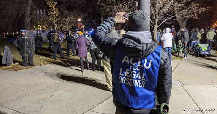 Salt Lake City police arrest 17 at camp protesting treatment of the homeless